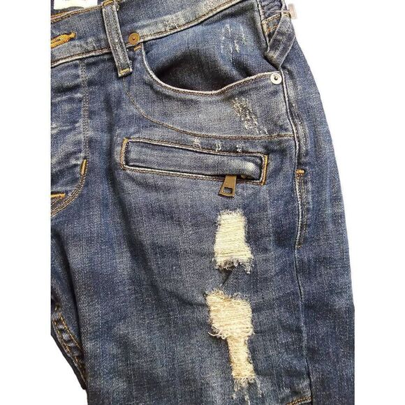 Hudson Jeans Blinder Biker Distressed Skinny Jeans - Picture 4 of 6